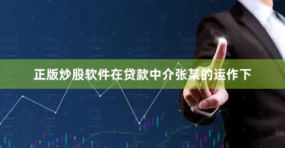 正版炒股软件在贷款中介张某的运作下